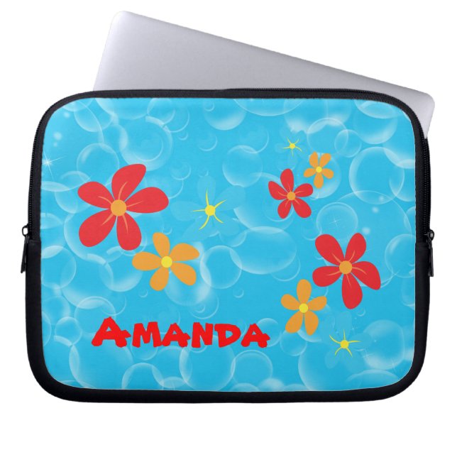 Housse Pour Ordinateur Portable Conception de Bubble et Daisy (Devant)