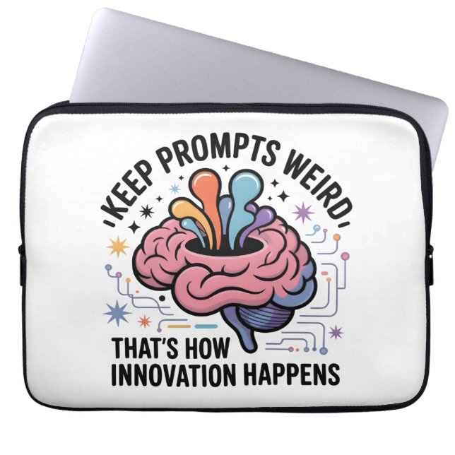 Housse Pour Ordinateur Portable Conception de cerveau d'innovation d'intelligence  (Devant)