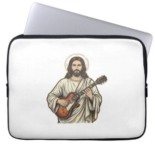 Housse Pour Ordinateur Portable Conception de chemise avec gravure de guitariste s