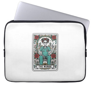 Housse Pour Ordinateur Portable Conception de chemise de carte de tarot d'infirmiè