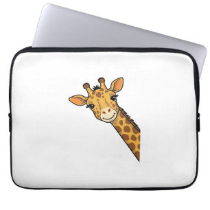 Housse Pour Ordinateur Portable Conception de chemise de girafe furtive de gravure