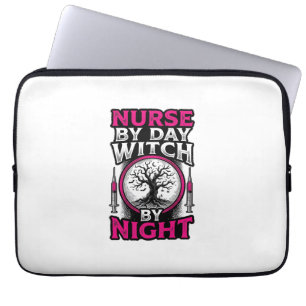 Housse Pour Ordinateur Portable Conception de chemise Halloween Sorcière de nuit I