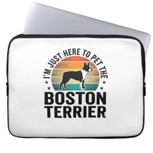 Housse Pour Ordinateur Portable Conception de chemise pour amateur de chien Boston