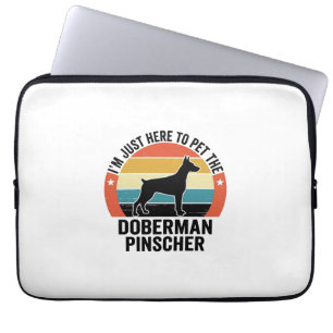 Housse Pour Ordinateur Portable Conception de chemise pour amateur de chien Doberm