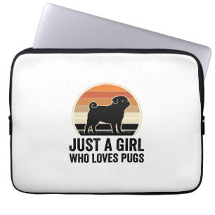 Housse Pour Ordinateur Portable Conception de chemise pour amoureux de Pug Vintage