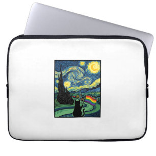 Housse Pour Ordinateur Portable Conception de chemise vectorielle de paysage noctu