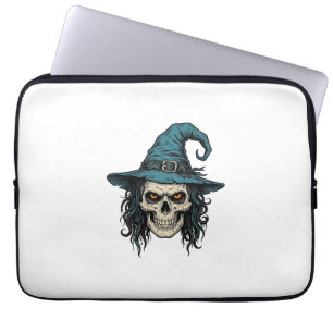 Housse Pour Ordinateur Portable Conception de chemise vectorielle Halloween crâne
