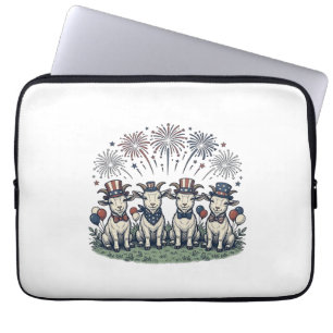 Housse Pour Ordinateur Portable Conception de chemise vintage feux d'artifice chèv