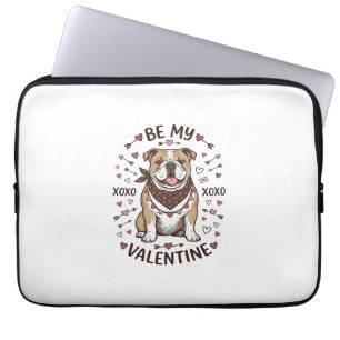 Housse Pour Ordinateur Portable Conception de chemise vintage Saint-Valentin Bulld