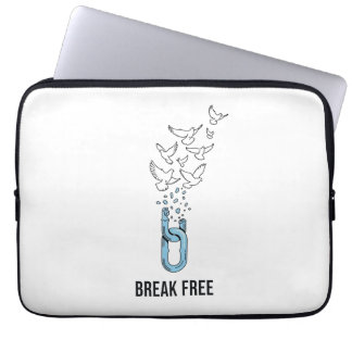 Housse Pour Ordinateur Portable Conception de citation inspirante Break Free