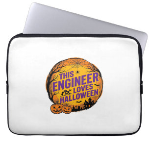 Housse Pour Ordinateur Portable Conception de citrouille vintage Halloween aime l'