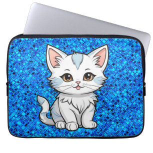 Housse Pour Ordinateur Portable Conception de dessin de ligne de dessin animé de c