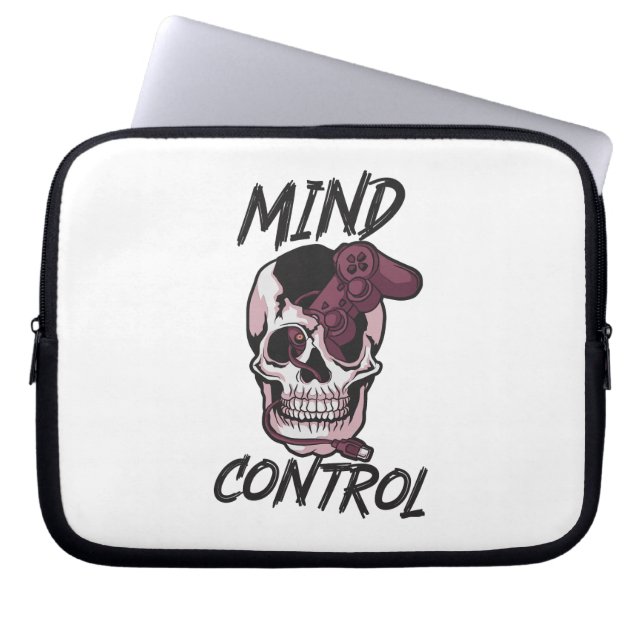 Housse Pour Ordinateur Portable Conception de jeux de contrôle mental (Devant)