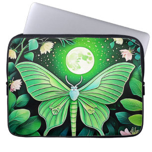 Housse Pour Ordinateur Portable Conception de la fleur de papillon lunaire