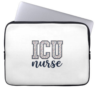 Housse Pour Ordinateur Portable Conception de maillot universitaire floral d'infir