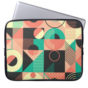 Housse Pour Ordinateur Portable Conception de Motif géométrique rétro