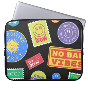 Housse Pour Ordinateur Portable Conception de patchs cool tendance. Wi arrière - p