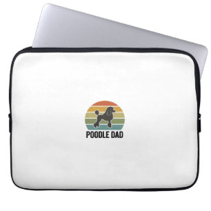 Housse Pour Ordinateur Portable Conception de Père Caniche Vintage Sunset Amoureux