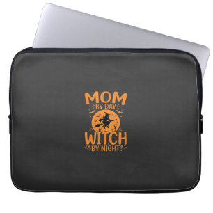 Housse Pour Ordinateur Portable Conception de sorcière de maman Halloween