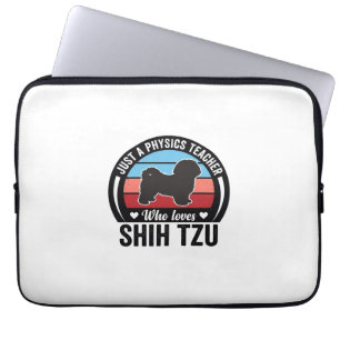Housse Pour Ordinateur Portable Conception de T-shirt de chien vintage Shih Tzu pr