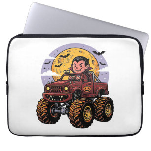 Housse Pour Ordinateur Portable Conception de T-shirt Halloween Camion Monstre Vam