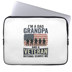 Housse Pour Ordinateur Portable Conception de T-shirt vintage patriotique vétéran 