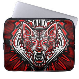 Housse Pour Ordinateur Portable Conception de totem tribal Haida Loup