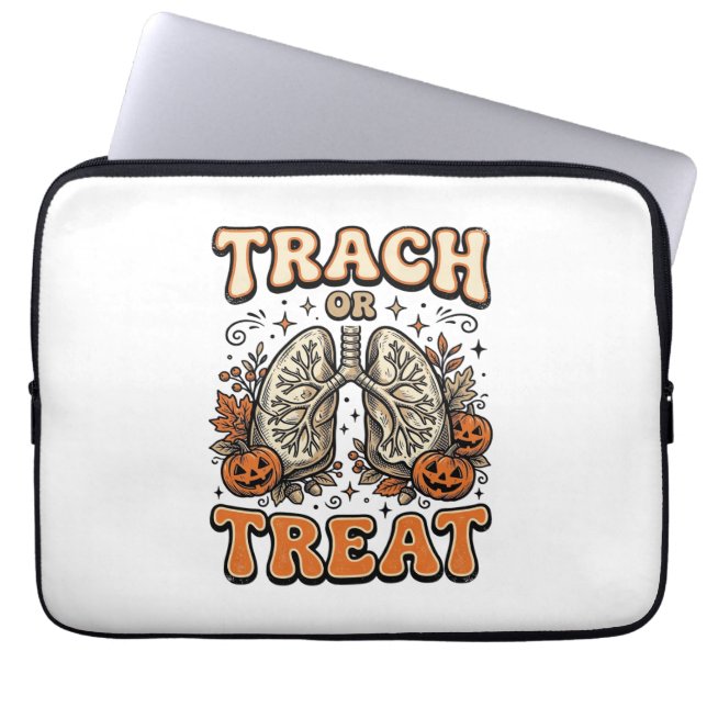 Housse Pour Ordinateur Portable Conception de trachéotomie pour infirmière Hallowe (Devant)
