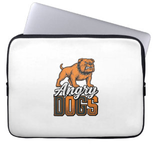 Housse Pour Ordinateur Portable Conception de typographie Bulldog vintage Angry Do