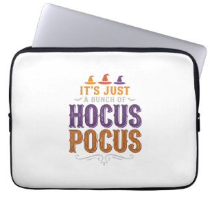 Housse Pour Ordinateur Portable Conception de typographie Halloween Hocus Pocus vi