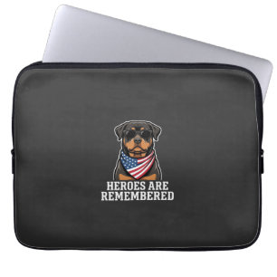 Housse Pour Ordinateur Portable Conception de vecteur de chien héros Rottweiler pa