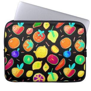 Housse Pour Ordinateur Portable Conception de vision de néon fruité