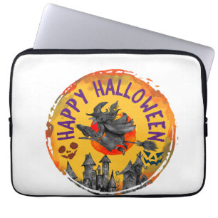 Housse Pour Ordinateur Portable Conception d'Halloween Joyeux Halloween Sorcière