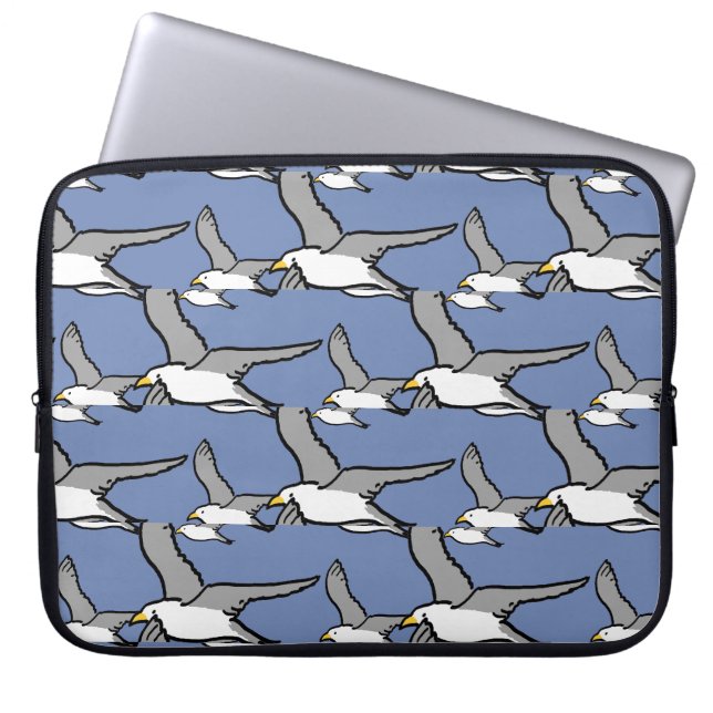 Housse Pour Ordinateur Portable Conception d'oiseaux volant haut (Devant)