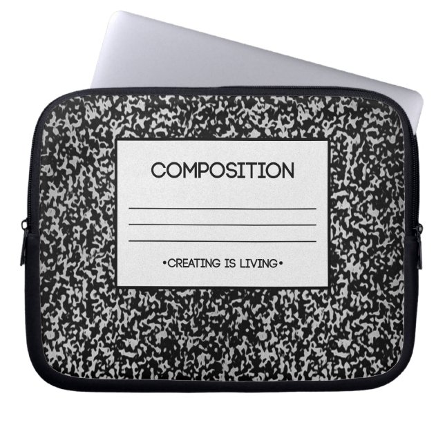 Housse Pour Ordinateur Portable Conception du Carnet de composition (Devant)