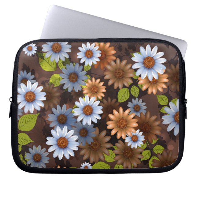 Housse Pour Ordinateur Portable Conception Florale 2 (Devant)