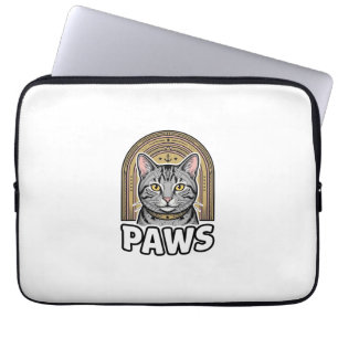 Housse Pour Ordinateur Portable Conception graphique de style de gravure de pattes