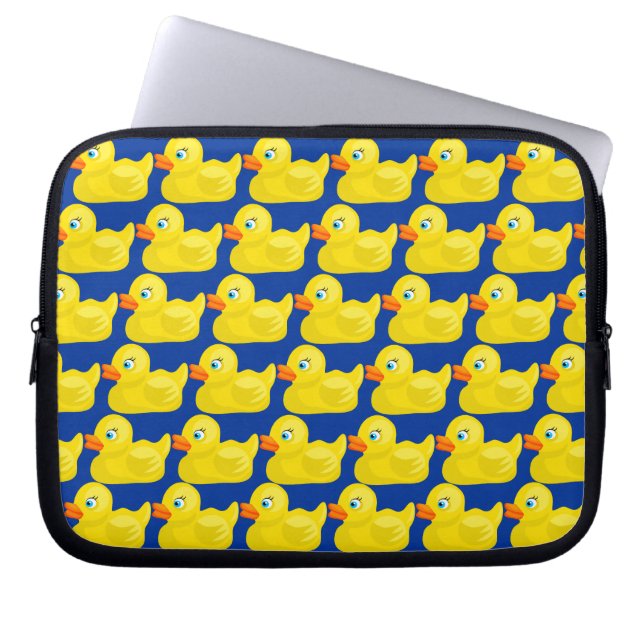 Housse Pour Ordinateur Portable Conception mignonne en caoutchouc jaune (Devant)