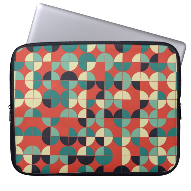 Housse Pour Ordinateur Portable conception motif géométrique transparente (Devant)