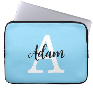 Housse Pour Ordinateur Portable Conception personnalisée de monogramme de nom de s