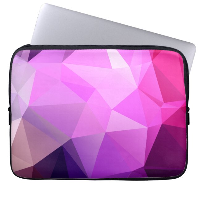 Housse Pour Ordinateur Portable Conception polygonale pourpre (Devant)