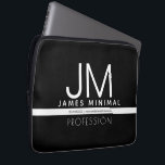 Housse Pour Ordinateur Portable Conception professionnelle moderne et minimale | N<br><div class="desc">Modèle de design moderne,  entièrement personnalisable. Éditez comme vous voulez !</div>