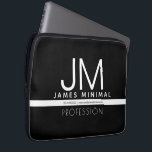 Housse Pour Ordinateur Portable Conception professionnelle moderne et minimale | N<br><div class="desc">Modèle de design moderne,  entièrement personnalisable. Éditez comme vous voulez !</div>