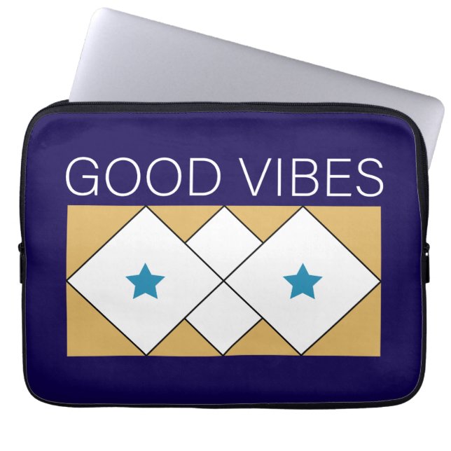 Housse Pour Ordinateur Portable Conception rafraîchissante des vibrations positive (Devant)