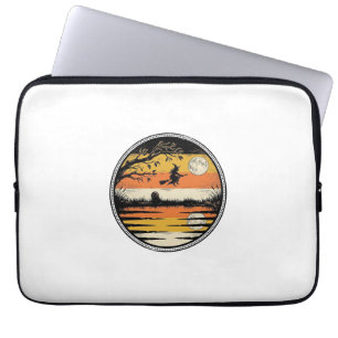 Housse Pour Ordinateur Portable Conception vectorielle Halloween crépuscule sorciè