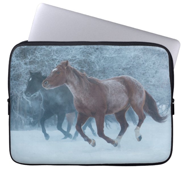 Housse Pour Ordinateur Portable Conduite de chevaux (Devant)