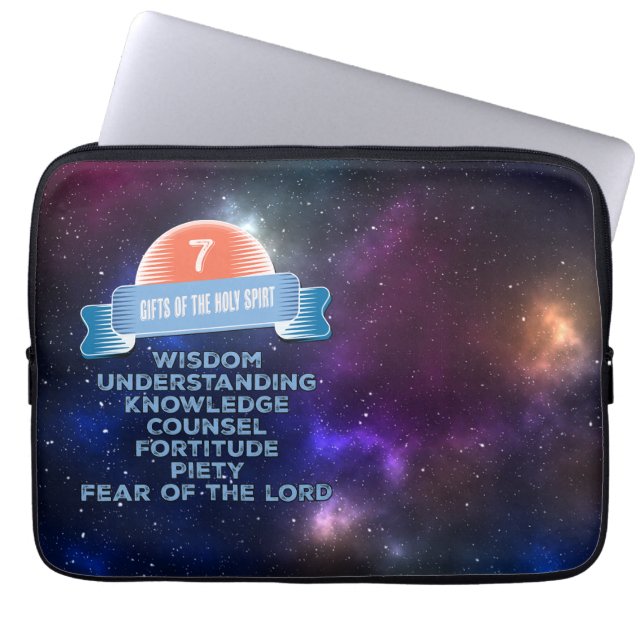 Housse Pour Ordinateur Portable Confirmation 7 Dons de l'Esprit Saint (Devant)