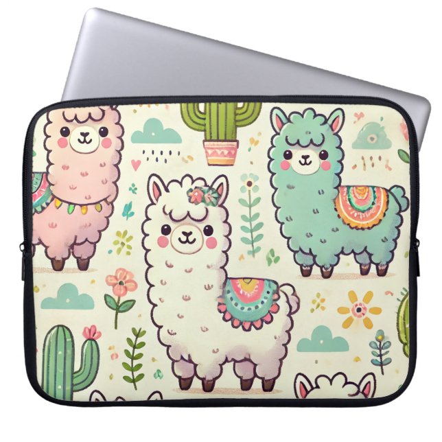 Housse Pour Ordinateur Portable 💼 confortable tablette Alpaca (Devant)
