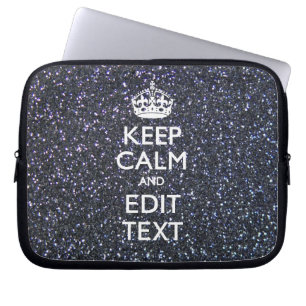 Housse Pour Ordinateur Portable Conserver le calme et votre texte sur le style de