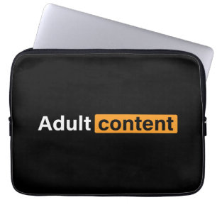 Housse Pour Ordinateur Portable Contenu adulte Humour adulte drôle T-shirt drôle